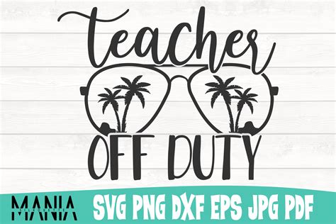 Download Free Teacher Off Duty SVG cut file Creativefabrica